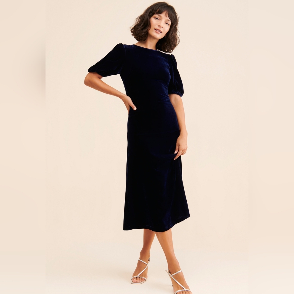 Tenacity Velour midi dress